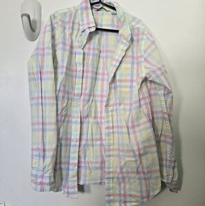 Janie and Jack Multicolor Plaid Button Down Shirt